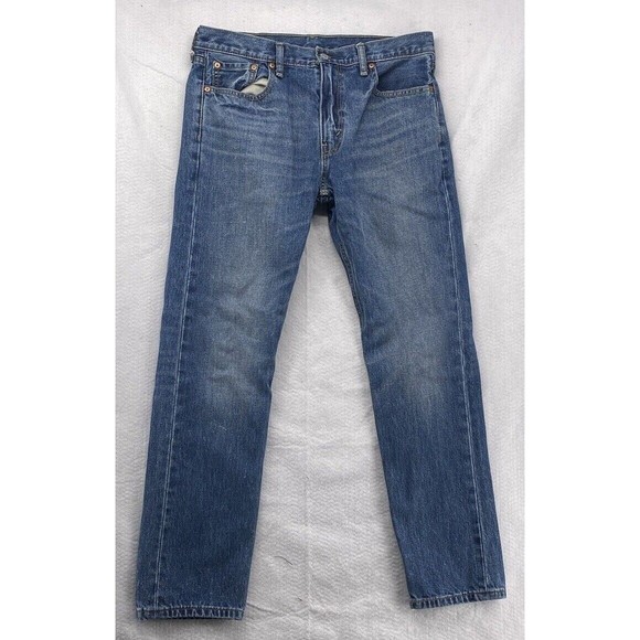 LEVI'S Other - Levis Mens Jeans 33x32 Taper 502 Medium Wash Denim Zipper Fly Blue Pants